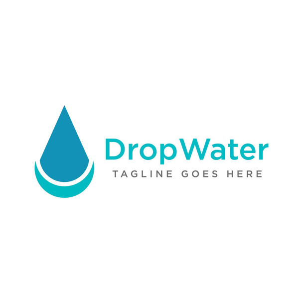Drop Water Logo Pictogram Ontwerp Vector - Vector, afbeelding
