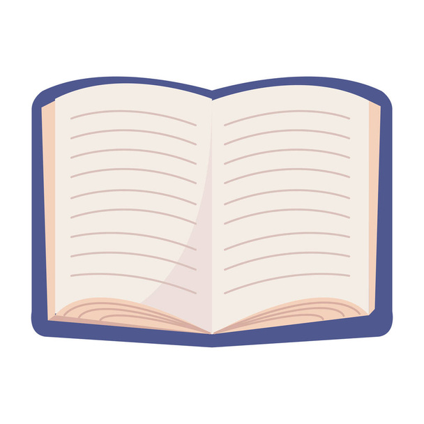 open boek icoon - Vector, afbeelding