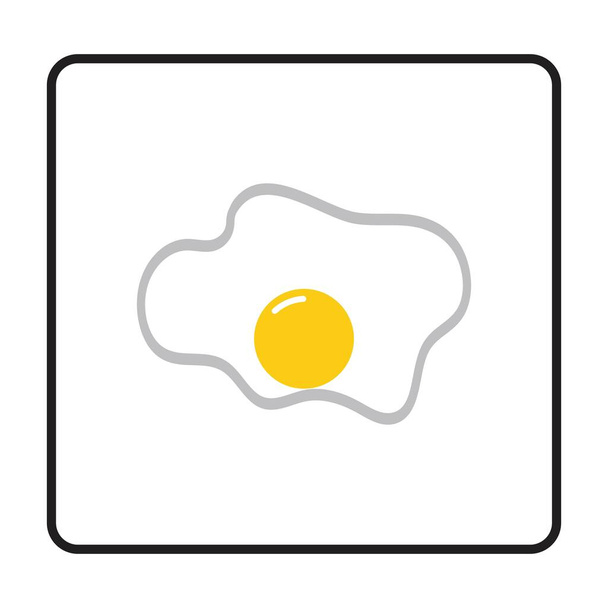 omelet icon. egg icon vector illustration - Vector, Image