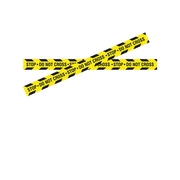 Black and yellow police stripe Vector illustration design - Vector, Image