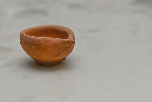 Indian clay oil lamp or diya for Diwali festival use to decorate home,temples and other places. - Photo, Image