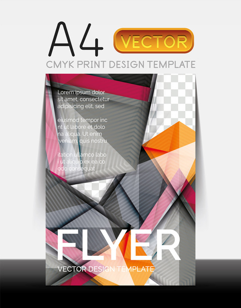 Diseño de folleto moderno vectorial
 - Vector, Imagen