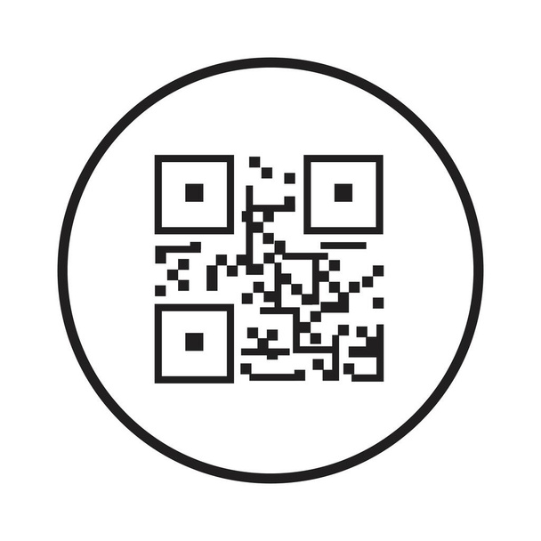 Icona del codice QR - Elementi di identificazione Illustrazioni, segno vettoriale e simbolo di tendenza. - Vettoriali, immagini