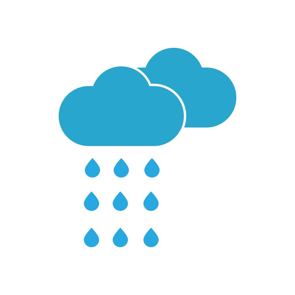 gotas de lluvia icono logo vector ilustración diseño - Vector, imagen