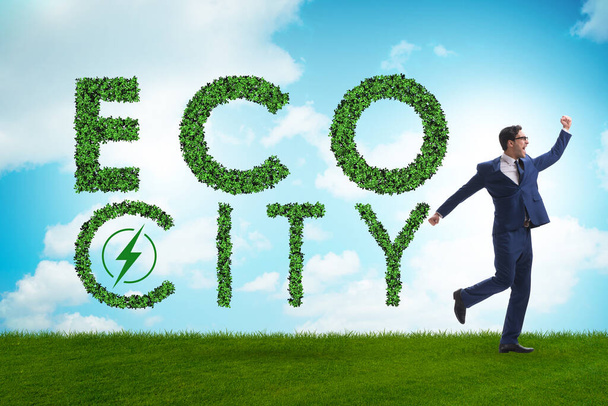 Eco city in ecology concept - Photo, Image