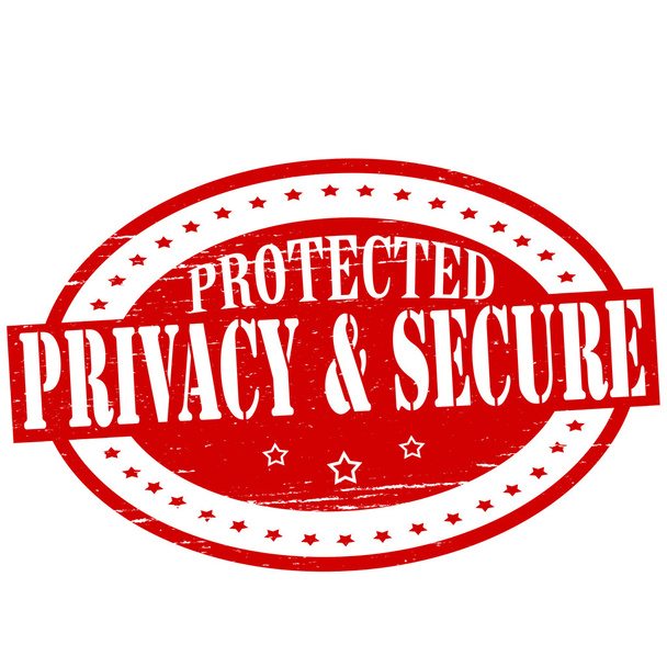 Privatsphäre und Sicherheit - Vektor, Bild