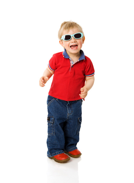 Boy wearing sunglasses - Fotó, kép