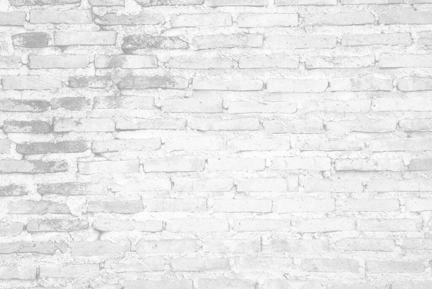 古いヴィンテージホワイトレンガの壁のテクスチャの背景 - 写真・画像
