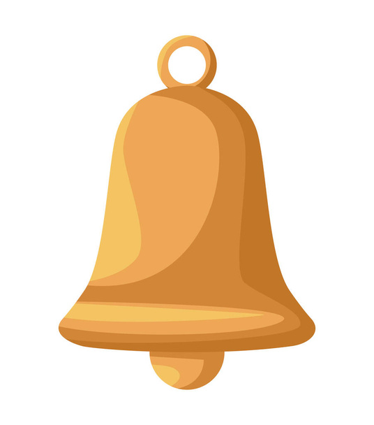golden bell icon - Vector, afbeelding