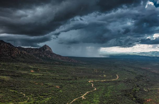 Storm clouds over Elephant Head near Madera Canyon, Arizona - Photo, Image