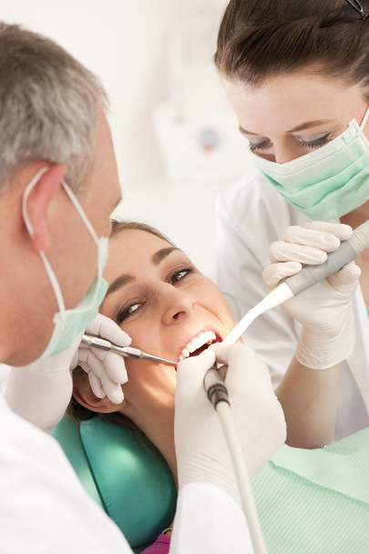 Pacientka se zubařem a - Fotografie, Obrázek