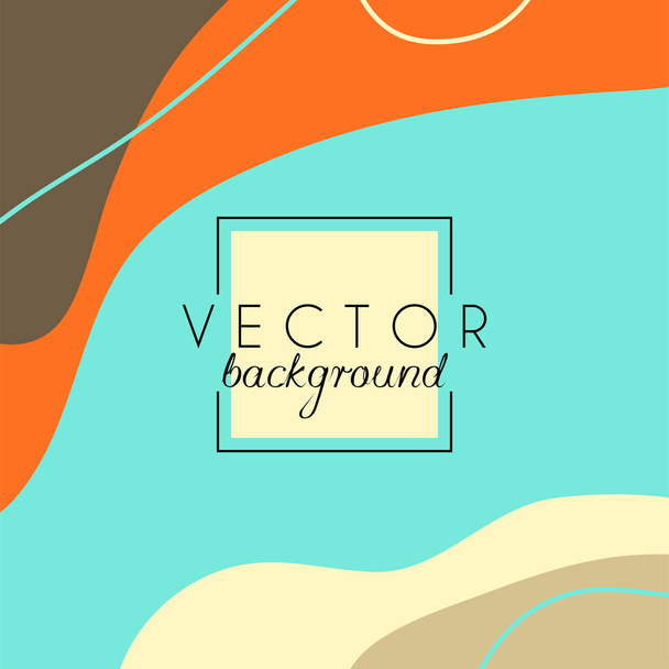 Abstract background. Modern design template in minimal style. Stylish cover for beauty presentation, branding design. Vector illustration - Vektör, Görsel