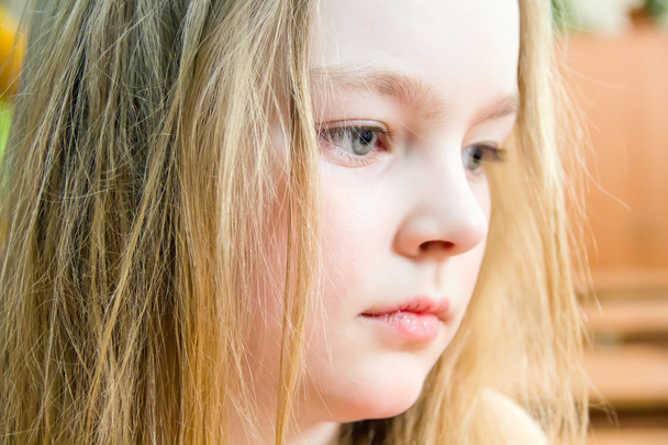 Profile of girl seven years old - Foto, Bild