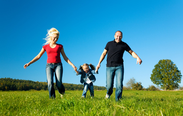 aktív családi fut le egy - Fotó, kép