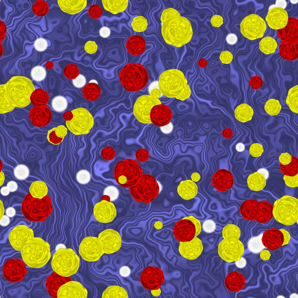 Цветы на мраморе бесшовные наемники текстуры
 - Фото, изображение