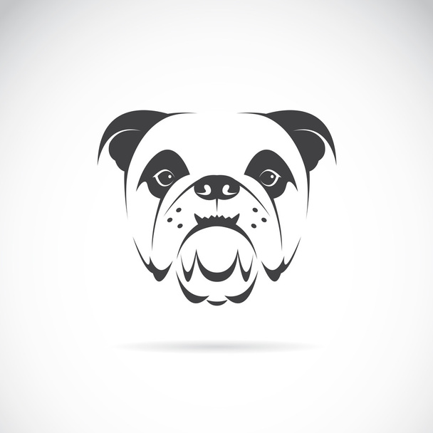 Image vectorielle d'un visage de chien (bulldog)
)  - Vecteur, image