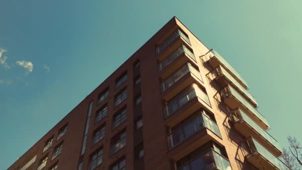 Residential real estate, modern apartment building - Footage, Video