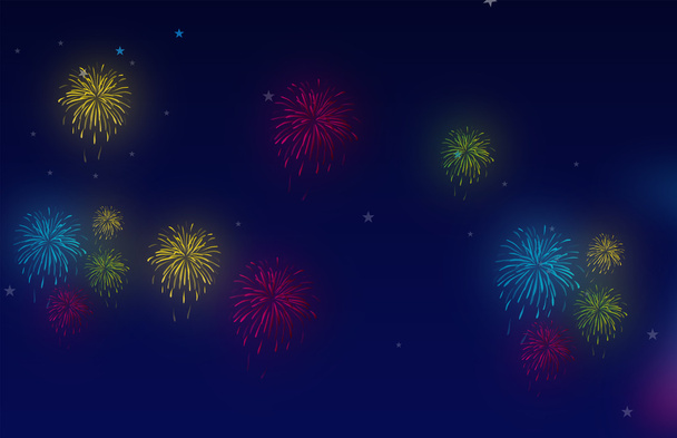 Fireworks night - Vector, Image