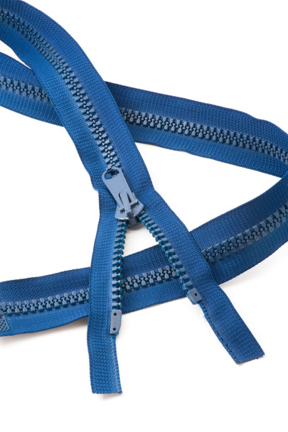 Blue zip - Photo, Image