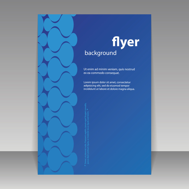 Flyer oder Coverdesign mit abstraktem Muster - Vektor, Bild