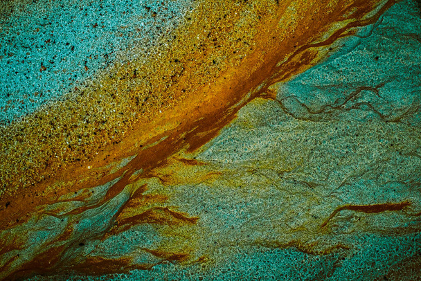 Kaolin madeninde soyut renk kum dokusu - Fotoğraf, Görsel