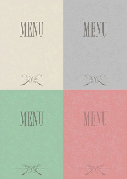 Set of Menu Card Designs - Vetor, Imagem