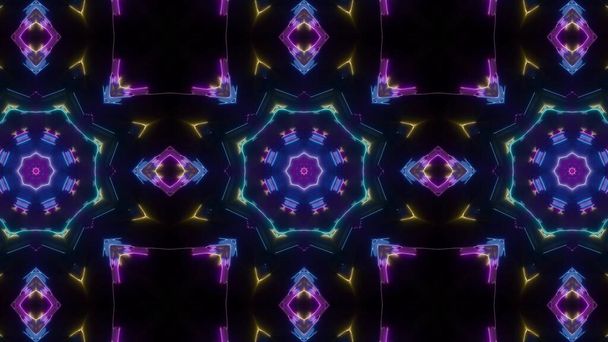 Multi Shape Konzert Neon VJ Light Kaleidoskop - Foto, Bild
