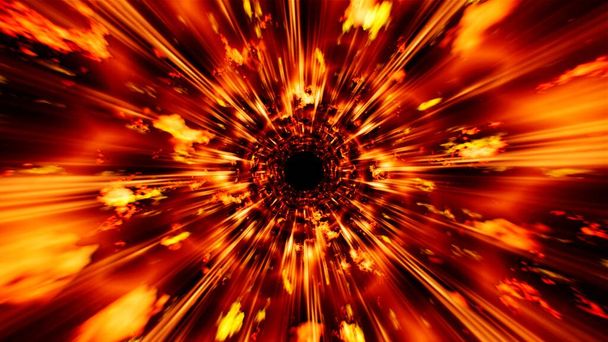 Wybuch Czerwonego Płomienia - Zdjęcie, obraz