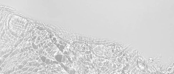 transparant wit gekleurd helder kalme water oppervlakte textuur  - Foto, afbeelding