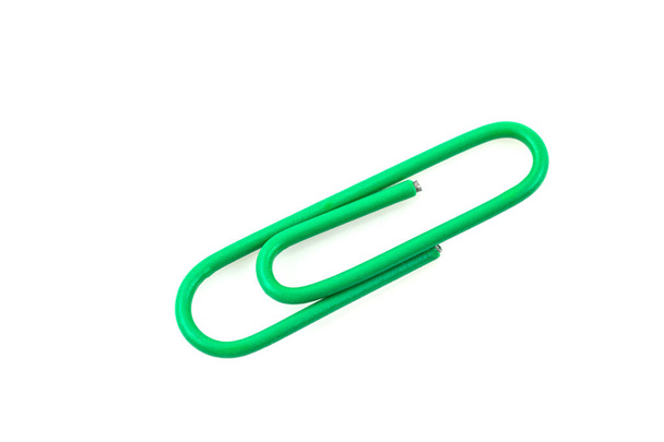 close up of paper clip  isolated on white background - Photo, Image