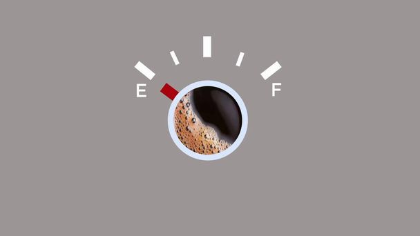 3d illustratie - Koffie creatieve idee achtergrond  - Foto, afbeelding