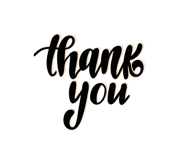 thank you text, vector illustration   - Vector, Image