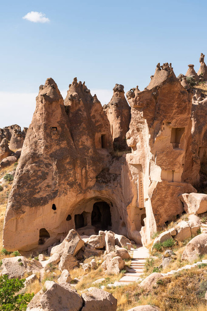 Zelve open air museum, ruin and ancient city in Cappadocia, Central Anatolia, Turkey, Asia - Photo, Image