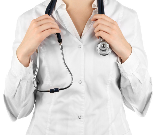 Doctor with stethoscope in hands - Foto, Bild
