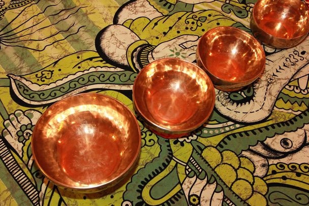 metal singing bowls for relaxation procedures - Photo, Image