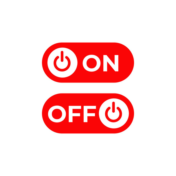 no projeto do logotipo do vetor do ícone do botão desligado - Vetor, Imagem