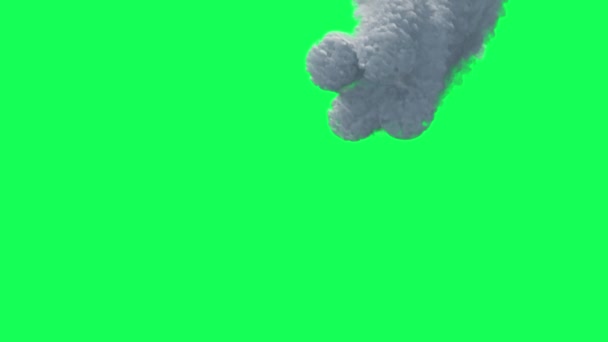 緑の画面上の火球爆発のアニメーション - 映像、動画
