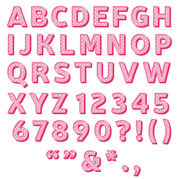 sweet alphabet - Vecteur, image