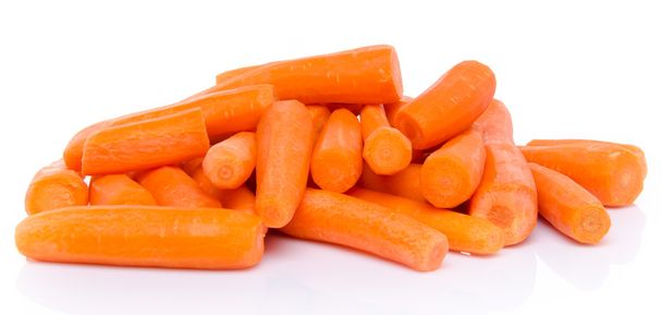 frisch geschälte Karotten - Foto, Bild