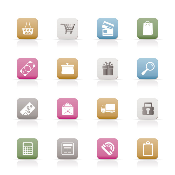 Online shop icons - Vecteur, image