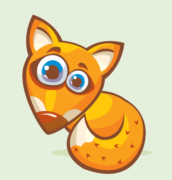 Cartoon fox. - Vecteur, image