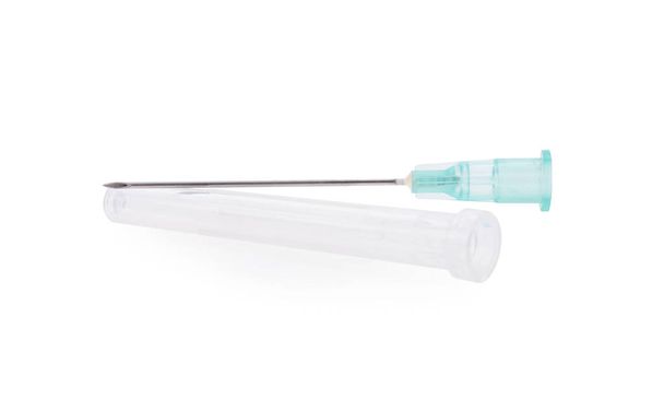 Medical syringe isolated on white background. - Φωτογραφία, εικόνα