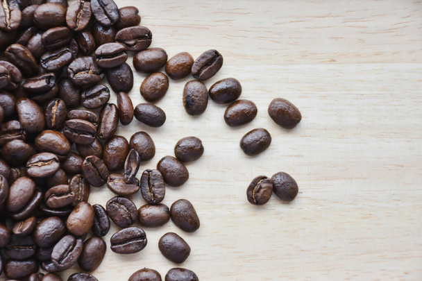 Beautiful black coffee beans background - 写真・画像