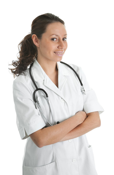 Smiling medical doctor woman with stethoscope - Photo, Image