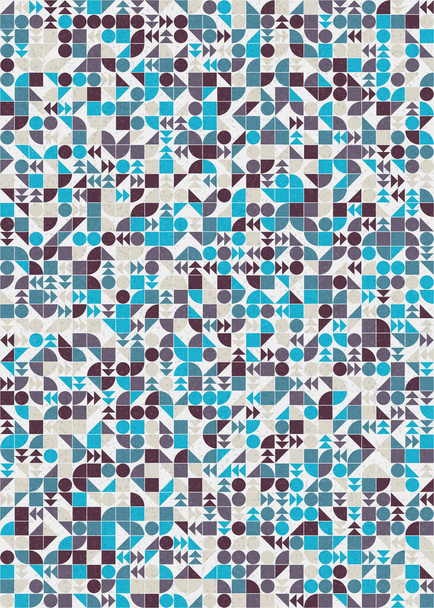 abstract geometric pattern generative computational art illustration - Вектор,изображение
