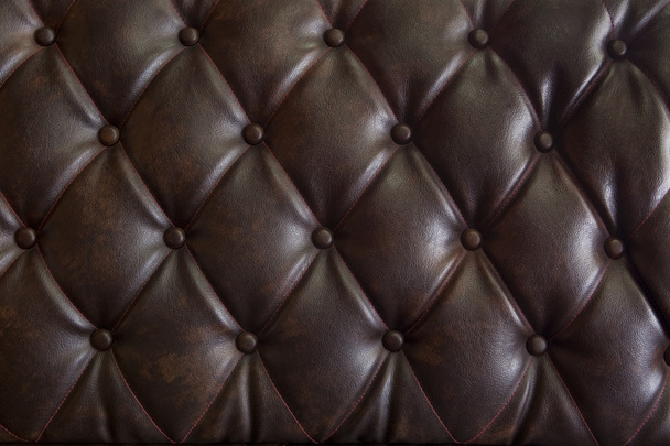 pattern of brown genuine leather upholstery  - Фото, зображення