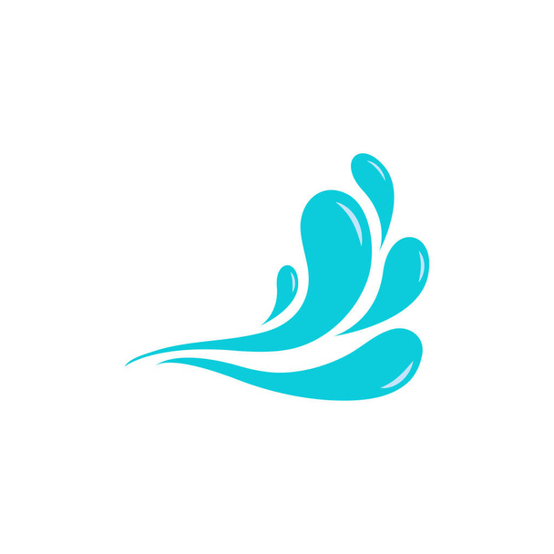 Ilustración de plantilla de diseño de icono de agua Splash - Vector, Imagen