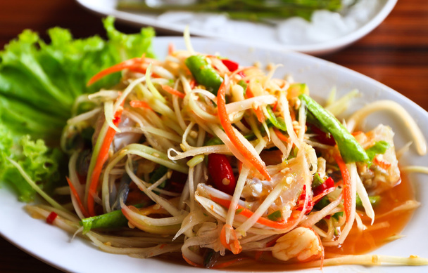 Тайский салат папайи
 - Фото, изображение