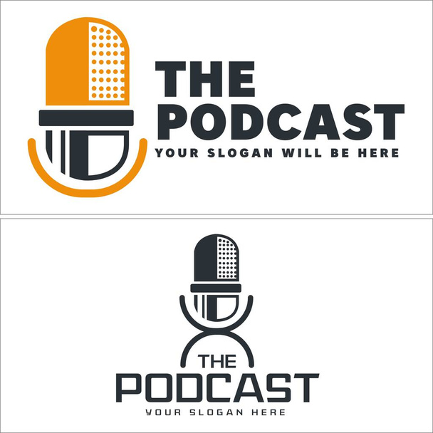 Дизайн логотипу технології Podcast Communications
 - Вектор, зображення