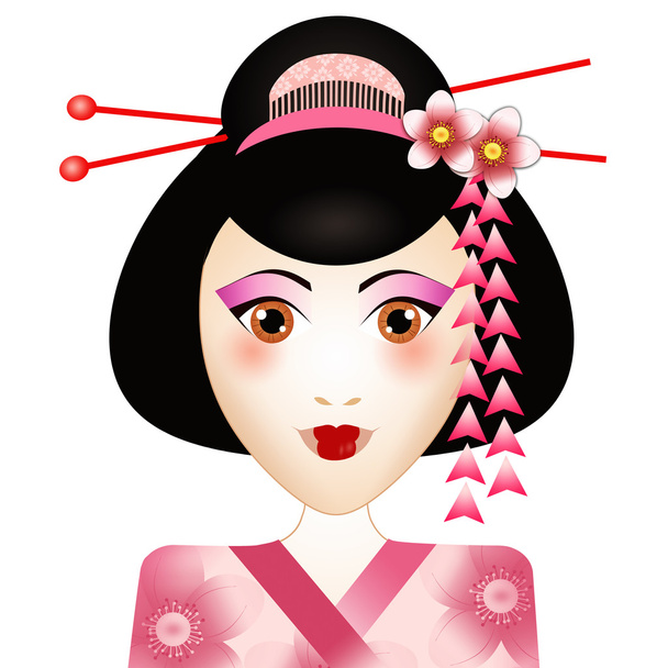 Retrato de geisha
 - Foto, imagen